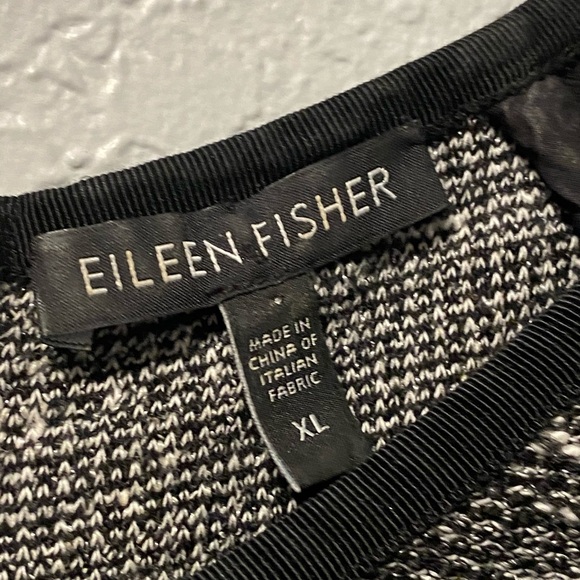 Eileen Fisher Colorblock Tweed Knit Dress  Size XL - Picture 5 of 6